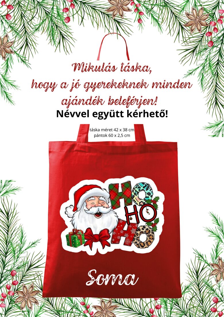 Mikulás táska ho ho ho