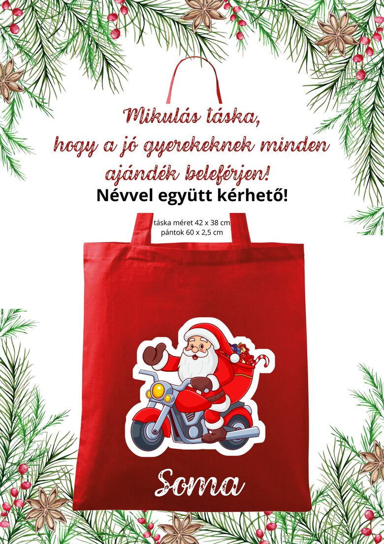 Mikulás táska motoros