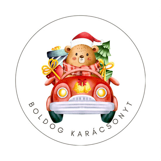 75mm hütőmágnes díszzacskóban maci2