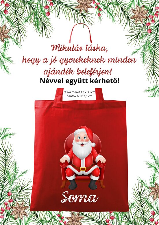 Mikulás táska ülő