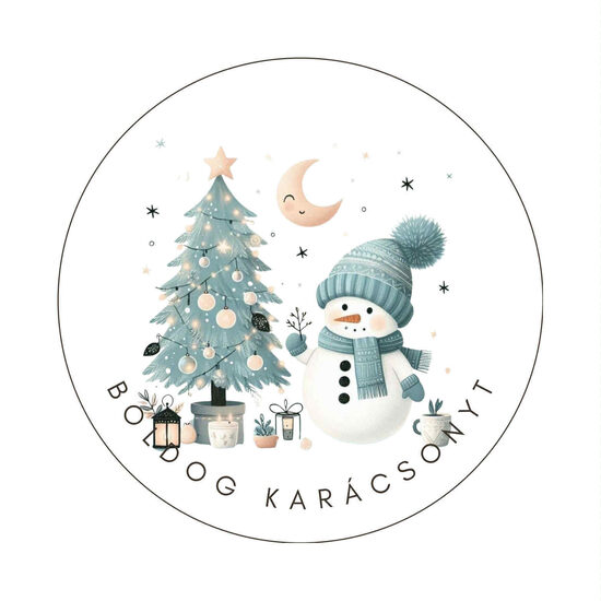 75mm hütőmágnes díszzacskóban hóember3